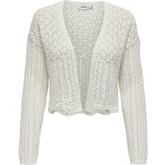 Bomull - L Cardigans Only Nola Cardigan - Cloud Dancer