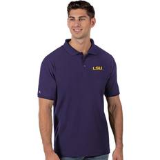 Men - Purple Polo Shirts Antigua Men's Ncaa Lsu Tigers Legacy Piqué Polo Shirt, Purple