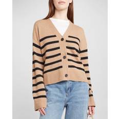 Stripes Cardigans Rails Geneva Cardigan in Tan. M, XL