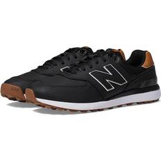 Camoscio - Uomo Scarpe da golf New Balance Golf 574 Greens v2 Black/Gum Men's Shoes