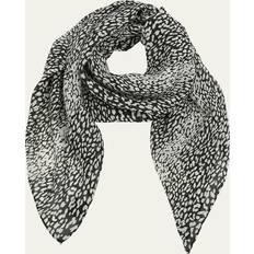 Leopard Scarfs Saint Laurent Carre Leopard-Print Silk Scarf