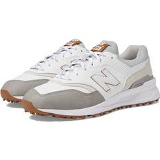 New Balance Laced Golf Shoes New Balance Golf 997 SL Golf Shoes White/Grey Men's Shoes White