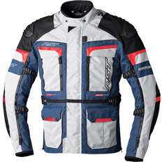 Röda Motorcykeljackor Rst Mc Jacka Pro Series Adventure-X - Silver/Blå/Röd Dam, Herr
