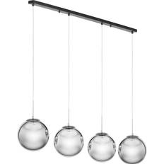 Uniprodo Kuglelampe Loft 4 Elpærer Røgglas Pendel