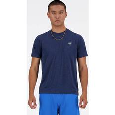 New Balance Men's Athletics T-Shirt in Blue Poly Knit