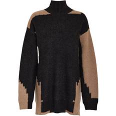Minus Tøj Minus Laurina Round Neck Knit Pullover Kvinde Sweaters hos Magasin Black