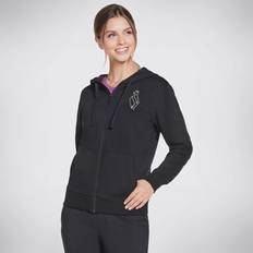 Clothing Skechers Womens Diamond Crown Hoodie Colour: Black