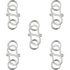 Nuolux 5pcs S-Shaped Bracelet Necklace Clasps Jewelry DIY Clasps Bracelet Connectors Jewelry Making Supplies