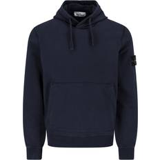 Stone Island Men Clothing Stone Island Fleece Hoodie - Blue