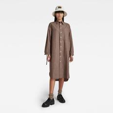 Abito camicia - Marrone Vestiti G-Star Long Shirt Dress - Brown