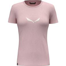 Rosa T-Shirts Salewa Women's Solid Dri-Release S/S Tee T-shirt 38, pink