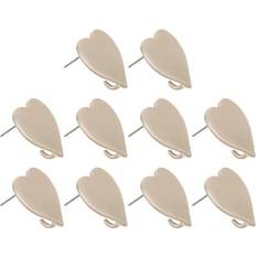 HOMEMAXS 10 Pcs Alloy Stud Earring Findings Unfinished Earring DIY Craft Jewelry Making Supplies