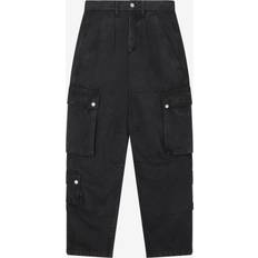 Clothing Isabel Marant Black Telore Cargo Pants 02FK FADED BLACK WAIST FR