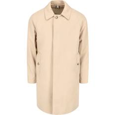 Burberry Frakker Burberry Breasted Coat Cotton Trenchcoat - Beige