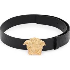 Versace Skärp Versace La Medusa Greca Leather Belt 4cm - Black/Gold