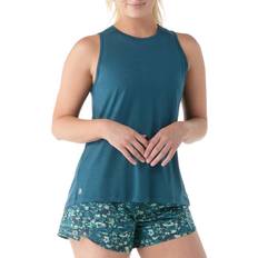 Smartwool Tøj Smartwool Active Ultralite High Neck Tank - Blå/Twilight Blue