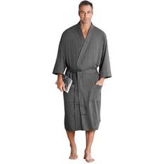 M Robes KingSize Cotton Jersey Robe in Heather Slate XL/2XL