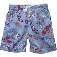 Wes & Willy and Men's University of Mississippi Floral Swim Trunks Light Blue, NCAA Men's Tops at Academy Sports