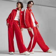 Red - Unisex Trousers Puma T7 Oversized Track Pants - Red