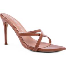 Orange - Women Heeled Sandals London Rag Spellbound Sandal Women's Peach Heels Sandals Slide