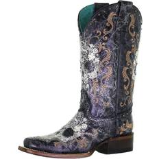 Corral Western Boots Womens Cowboy Heel Skull Black Z5005