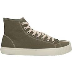 Maison Margiela Tabi Cotton-Canvas Hi-Top Trainers Green