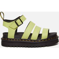 Yellow Sandals Dr. Martens Blaire Athena Leather Strap Sandals - Lime Green