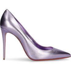 Christian Louboutin Kate metallic leather pumps purple