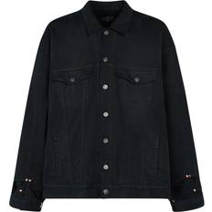 Balenciaga Overtøj Balenciaga Soft Cotton Denim Jacket - Black