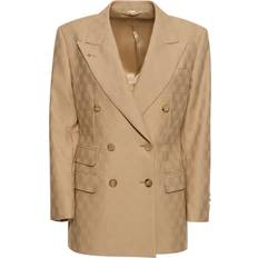 XXS Blazers Gucci GG wool jacquard blazer beige