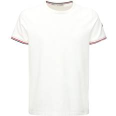 Moncler Oberteile Moncler T-shirt Aus Stretch-baumwolljersey Weiß