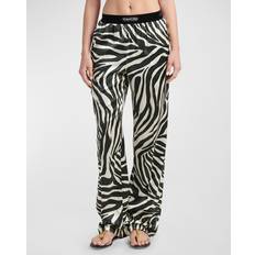 Tom Ford Bukser & Shorts Tom Ford Printed Silk-Blend Wide-Leg Pants - Multicoloured