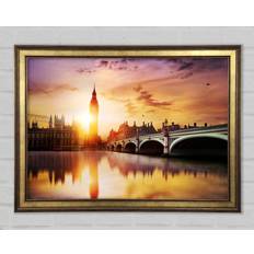 Latitude Run Single Picture Prints Gold Bild 42x29.7cm