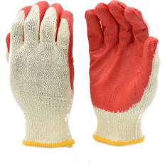 Latex Dipped Work Gloves, Pairs Red