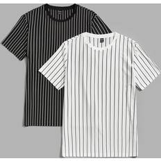 Shein Herren Bekleidung Shein Men 2pcs Striped Pattern Tee