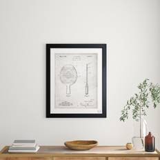 East Urban Home 'Table Tennis Racket' Graphic Framed Art