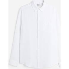 H&M Skjortor H&M Herr Vit Linneskjorta Regular Fit