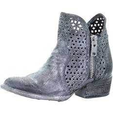 Corral Circle Ladies Grey Cutout Shortie Boots Q5059