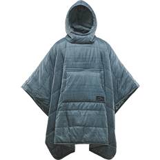 Honcho Poncho - Blue Woven Print
