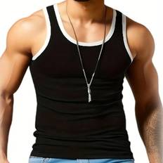 Shein Herren Tanktops Shein Men Contrast Binding Sports Tank Top