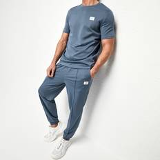 Tops Shein Men Patch Detail Tee & Joggers