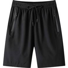 Clothing Shein Loose Men's Drawstring Waist Shorts With Zippered Pockets