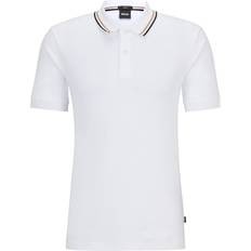 HUGO BOSS Tops HUGO BOSS Slim-fit polo shirt in cotton with striped collar