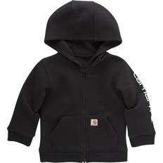 Children's Clothing Carhartt Carhartt Boys' Long-Sleeve Full-Zip Hooded Sweatshirt Hoodie, Black