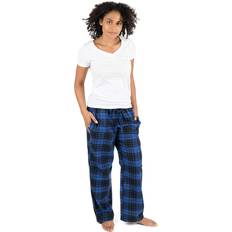 Flannel Pants Leveret Leveret Womens Pajama Pants Cotton Flannel Sleep Pj Bottoms Black & Navy Plaid Size Small