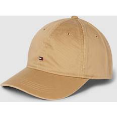 Tommy Hilfiger Beige Accessories Tommy Hilfiger Flag Embroidery Six-Panel Baseball Cap CLASSIC KHAKI One