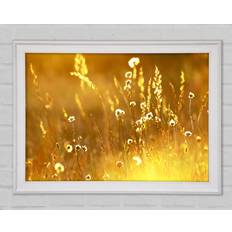 Brayden Studio Summer Sunlight Over Field White Framed Art 84.1x59.7cm