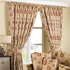 Beige - Florals Curtains Paoletti Zurich Floral Jacquard Pencil