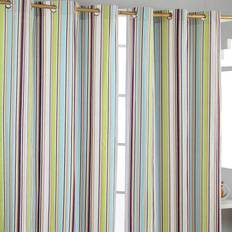 Pink - Stripes Curtains Homescapes Osaka Green Stripes Ready Drop