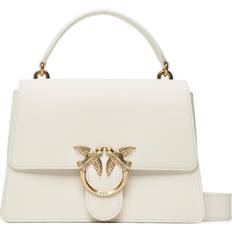 Pinko Classic Love Bag One Light Simply à anse supérieure, Blanc blanc-or antique, U